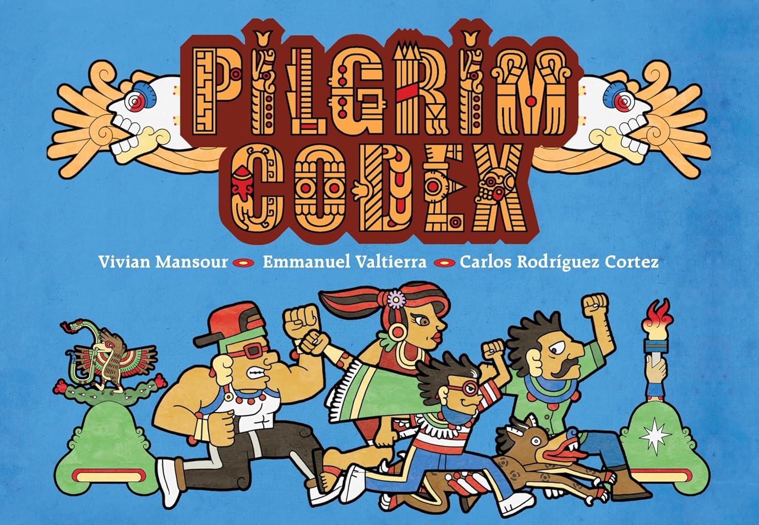 Pilgrim Codex by Vivian Mansour, Illustrated by Emmanuel Valtierra, Translated by Carlos Rodríguez Cortez