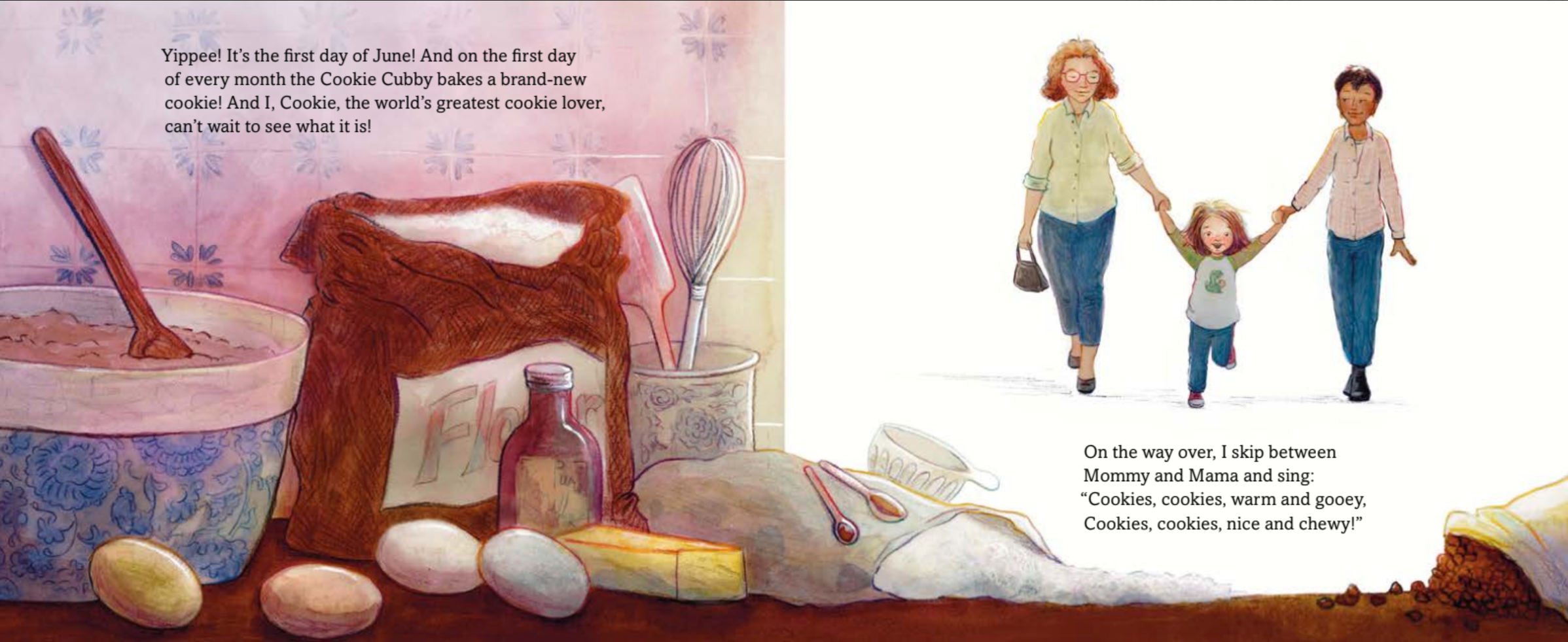 Rainbow Cookies by Lesléa Newman, illustrated by Z.B. Asterplume